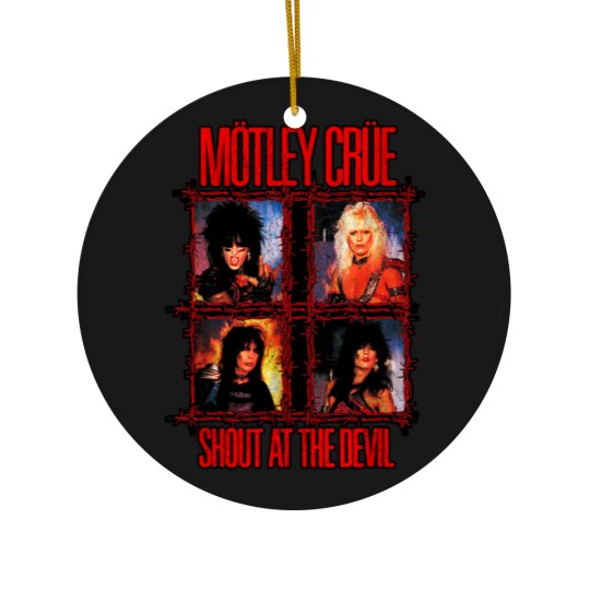 Discover Mtley Cre Shout At The Devil Wire Ceramic Ornaments