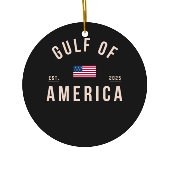 Discover Gulf of America Ceramic Ornaments,  Unisex Patriotic Ceramic Ornaments, United States of America Ceramic Ornaments