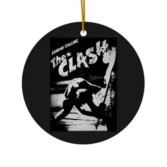 Discover The Clash Ceramic Ornaments, London Calling Clash Vintage Unisex Ceramic Ornaments