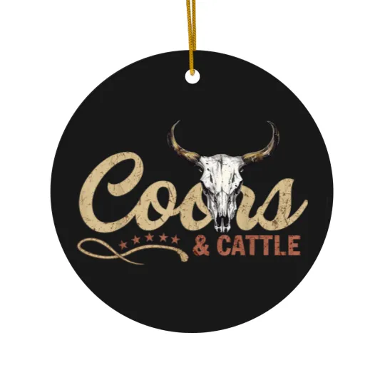 Discover Coor And Cattles Rodeo Western Cowboy Howdy Lover Ceramic Ornaments