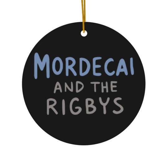 Discover Mordecai and the Rigbys Ringer Ceramic Ornaments, The Regular Show Ceramic Ornaments, Unisex Ringer Ceramic Ornaments