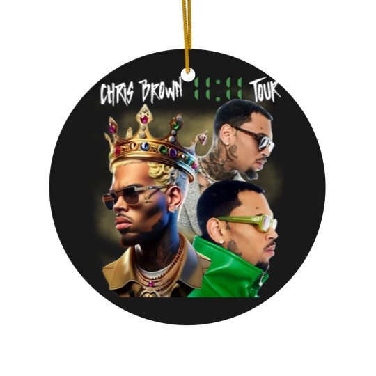 Discover Chris Brown Ceramic Ornaments, Chris Brown 11:11 Tour 2024 Ceramic Ornaments, Chris Brown Breezy Ceramic Ornaments