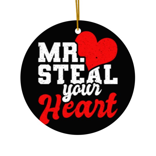 Discover Mr Steal Your Heart Valentines Day Ceramic Ornaments Ceramic Ornaments