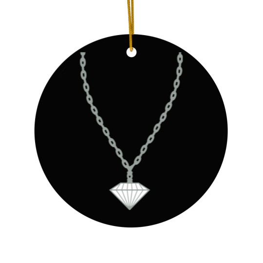 Discover gemstone diamond necklace jewelry gold choker rich Ceramic Ornaments