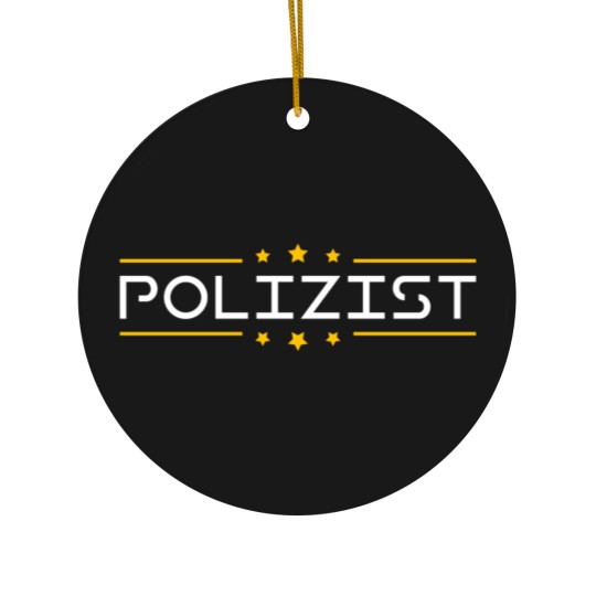 Discover Police Cop Policewoman Dog Radar Control Officer H Ceramic Ornaments
