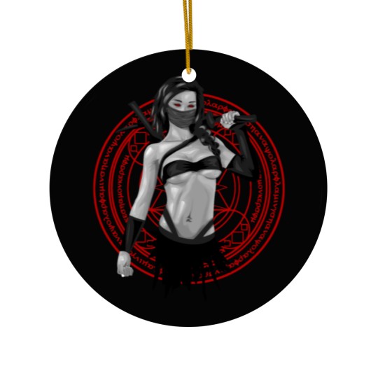 Discover ninja girl sexy fighter kaempferin zeichnung Ceramic Ornaments