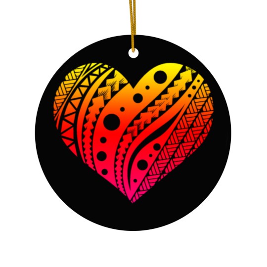 Discover Samoan Fatu Heart T Tattoo Gift Idea Ceramic Ornaments