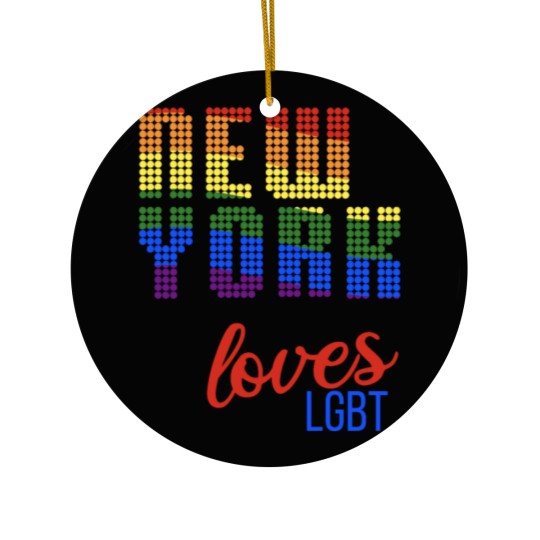 Discover New York loves LGBT Ceramic Ornaments
