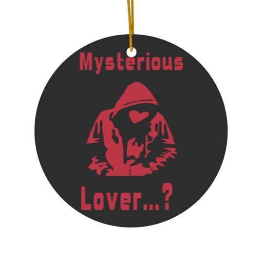 Discover Lover X Mysterious Incognito Unknown Red Heart Ceramic Ornaments