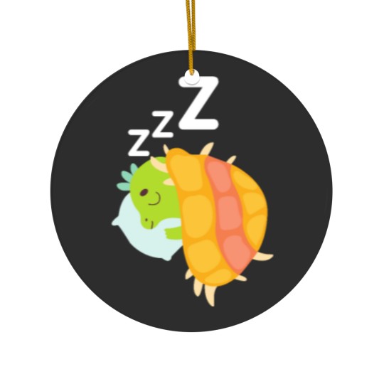 Discover Cute little dino sleeping Ceramic Ornaments