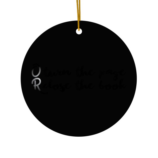 Discover turn the page or close the book Ceramic Ornaments