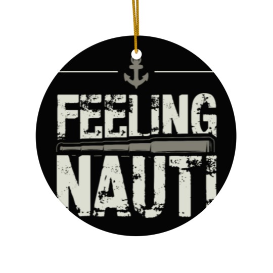 Discover Feeling Nauti Sailing Naughty Funny Pun Anchor Ceramic Ornaments