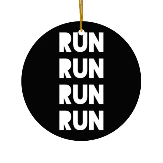 Discover Run Run Run Ceramic Ornament