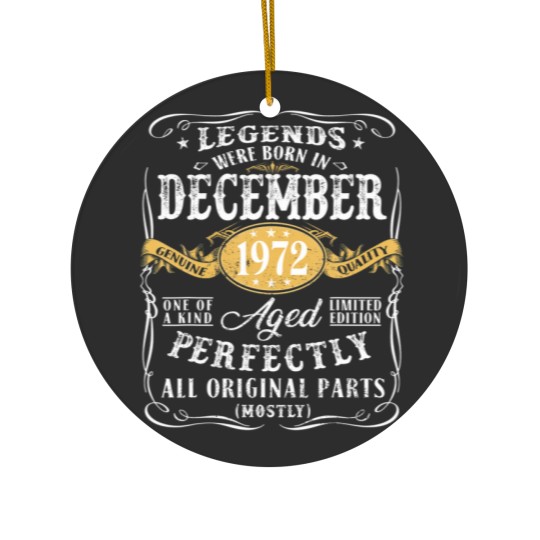 Discover 49Th Birthday Decoration Legends Were Born In Dece Ceramic Ornaments