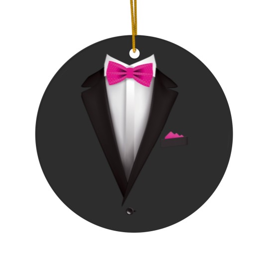 Discover Tuxedo  with Pink Bowtie For Weddings T- Ceramic Ornaments