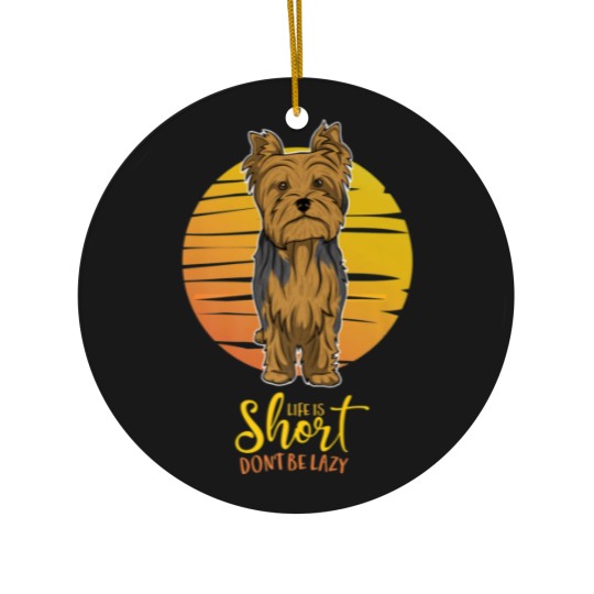 Discover Yorkshire Terrier Dog Vintage Ceramic Ornaments