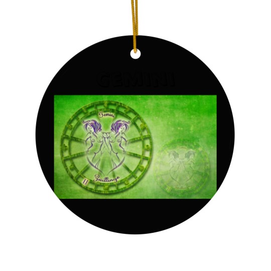 Discover Gemini Zodiac Astrology design Ceramic Ornaments