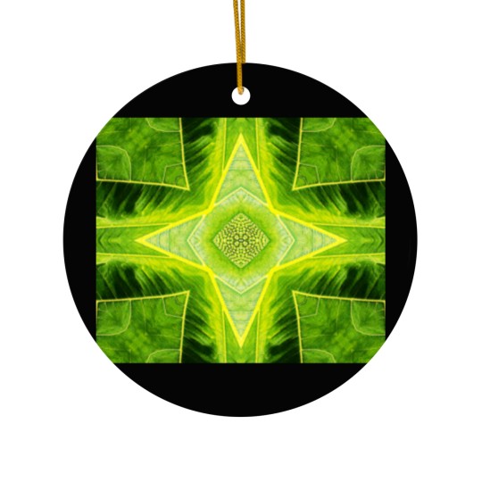 Discover ABSTRACT PAINTED GEOMETRIC ART BREADFRUIT PATTERN. Ceramic Ornaments