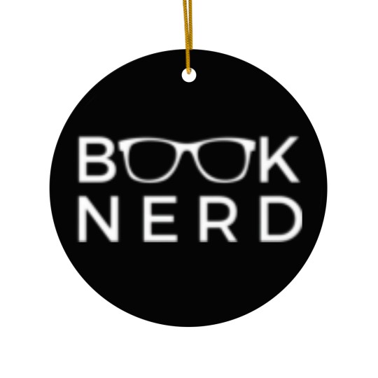 Discover Book Nerd Glasses Funny Ceramic Ornaments