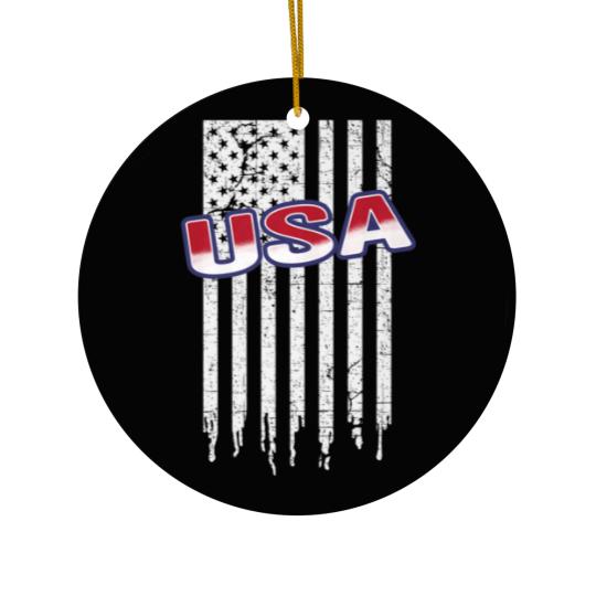 Discover USA Patriot Flag Celebrate 4Th Of July Proud Ameri Ceramic Ornaments