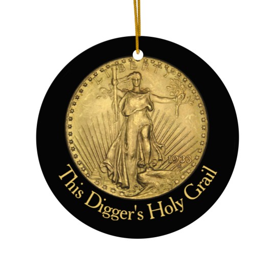 Discover Metal Detector's Holy Grail Double Eagle Gold Coin Ceramic Ornaments