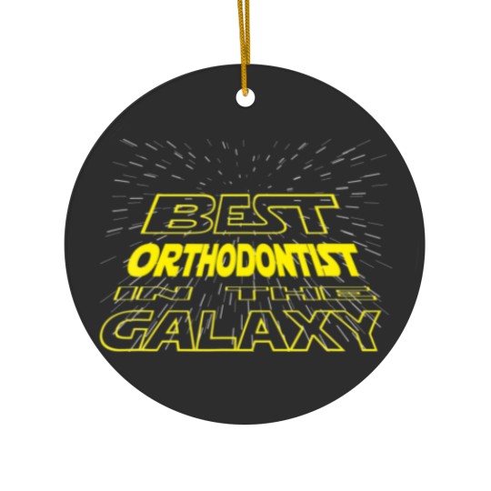 Discover Orthodontist Funny Cool Galaxy Job Ceramic Ornaments