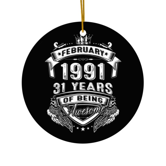 Discover February 1991 31 Years Of Being Awesome Limited Ed Ceramic Ornaments