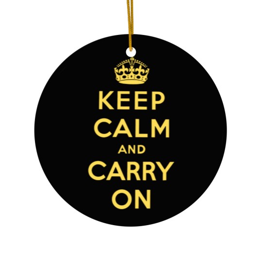 Discover keep calm and carry on Original Ceramic Ornaments