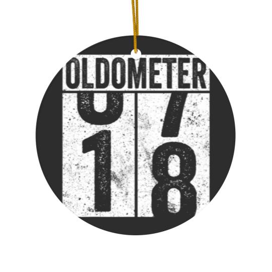 Discover 18 Years Old Oldometer Essential Ceramic Ornaments