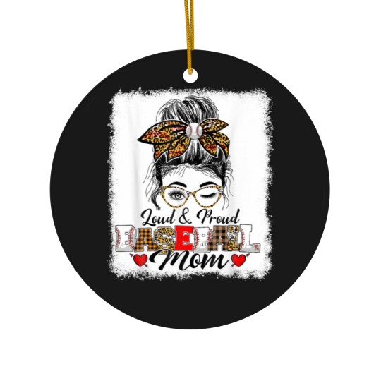 Discover Funny Messy Bun Loud Ceramic Ornaments