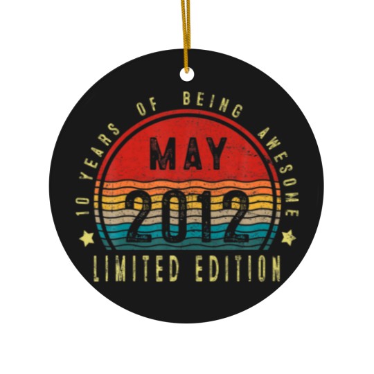 Discover May 2012 10 Year Old Gifts Limited Edition 10Th Bi Ceramic Ornaments