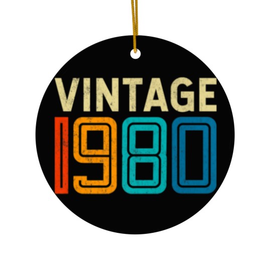 Discover 42Nd Birthday Vintage 1980 - 42 Years Old Men Wome Ceramic Ornaments