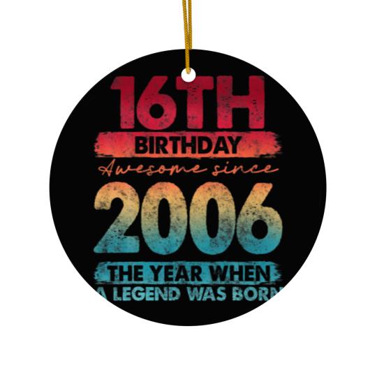Discover Vintage 2006 Limited Edition 2006 16 Years Old 16T Ceramic Ornaments
