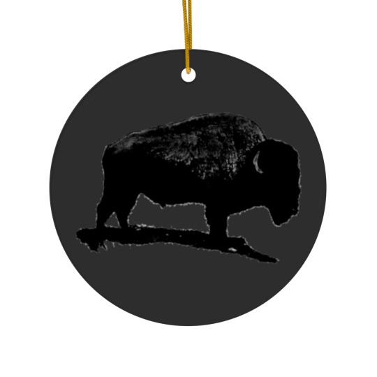 Discover Black & White Buffalo Ceramic Ornaments