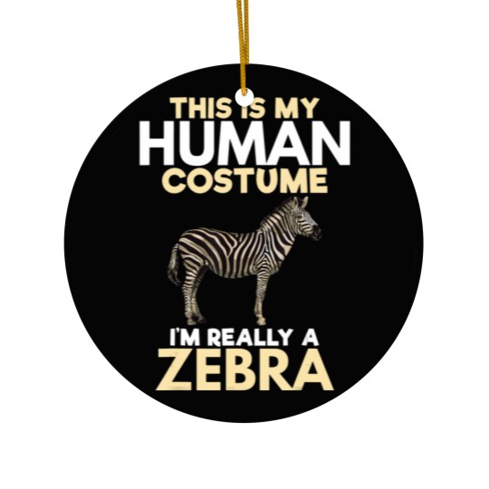 Discover My Human Costume Really Zebra Lover Zookeeper Gift Ceramic Ornaments