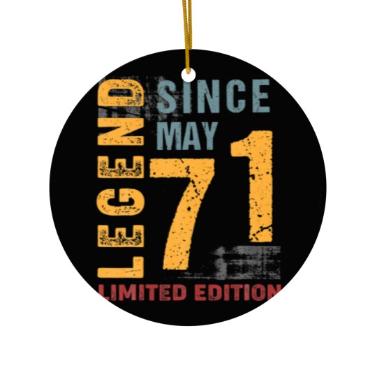 Discover Legend Since May 1971 Gift For 51 Years Old 51Th B Ceramic Ornaments