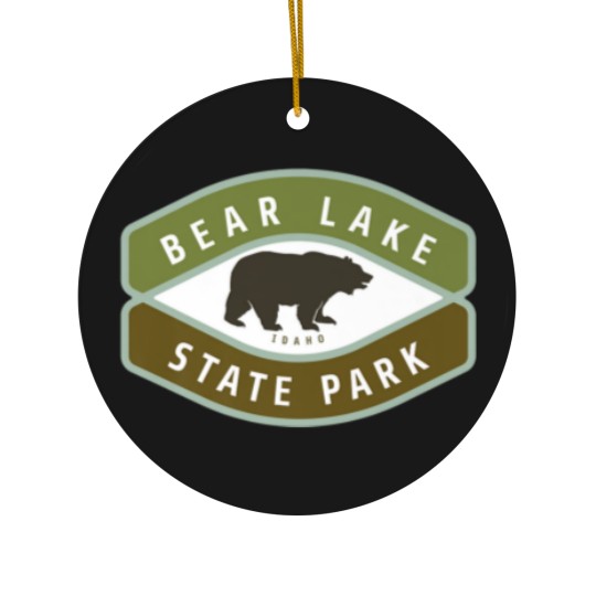 Discover Bear Lake State Park Idaho Roaming Bear ID Vacatio Ceramic Ornaments