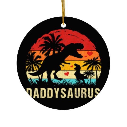 Discover Daddy Dinosaur Funny Kid Daddy Saurus 2022 Ceramic Ornaments