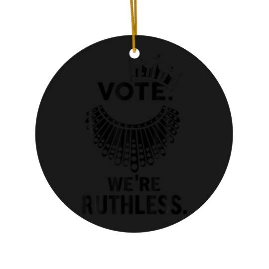 Discover Vote We're Ruthless Women Feminist Woman Crown Ceramic Ornaments