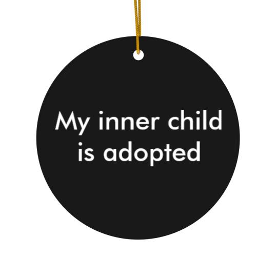 Discover My inner child is adopted T Ceramic Ornaments