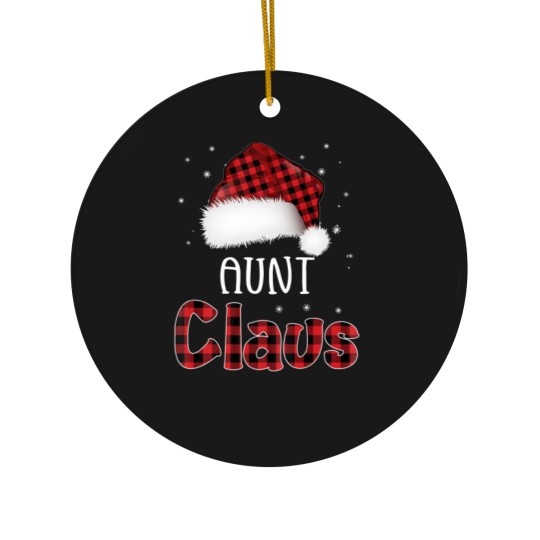 Discover Womens Funny Santa Aunt Claus Christmas Matching F Ceramic Ornaments