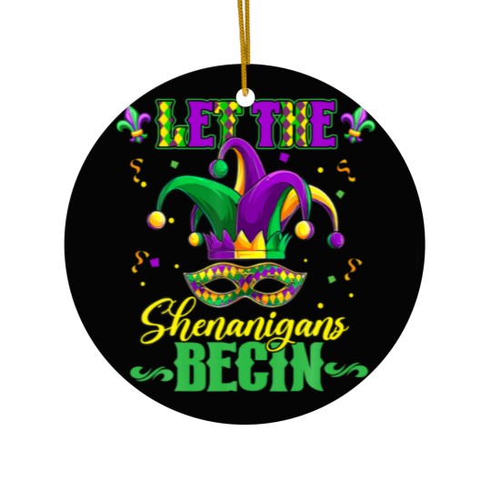 Discover Let The Shenanigans Begin Men Women Mardi Gras Ceramic Ornaments