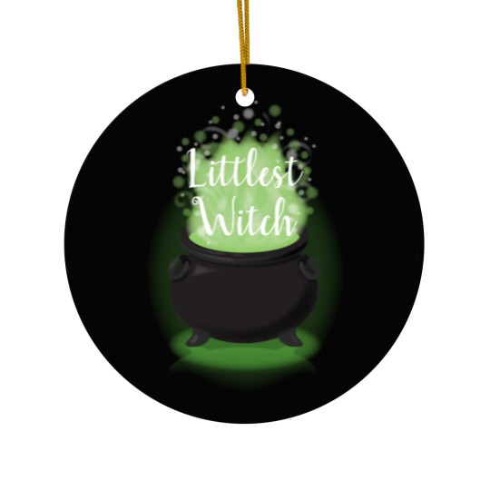 Discover Baby is Brewing Witch Shower Halloween Cauldron Ceramic Ornaments
