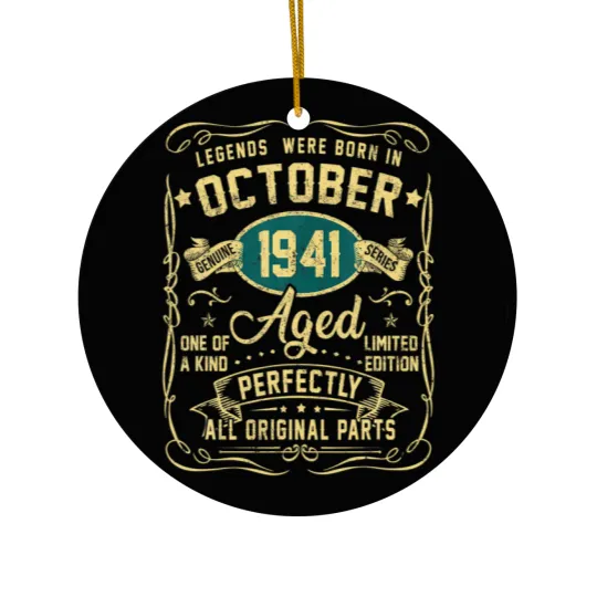 Discover Legends Were Born In February 1941 80Th Birthday G Ceramic Ornaments