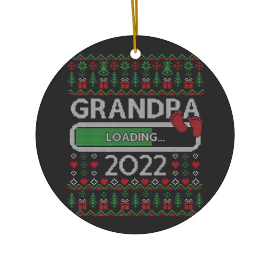 Discover Christmas Promoted To Grandpa Loading 2022 Baby An Ceramic Ornaments