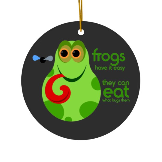 Discover Funny Frog Quote Ceramic Ornaments