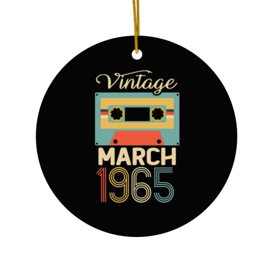 Discover Vintage March 1965 55th Birthday 55 Year Gift Ceramic Ornaments