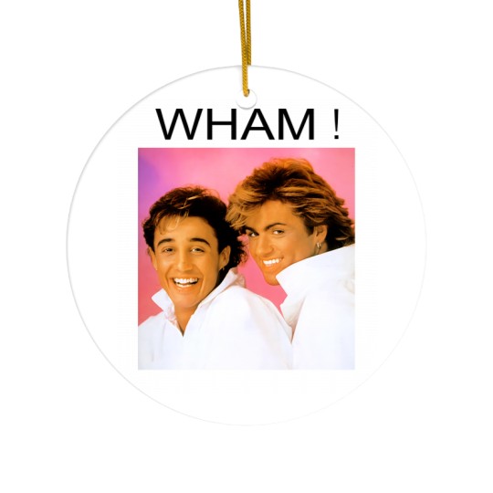 Discover George Michael Wham Ceramic Ornaments, George Michael Last Christmas Ceramic Ornaments
