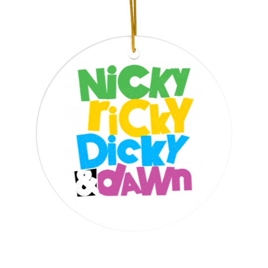 Discover nicky ricky dicky and dawn Ceramic Ornaments
