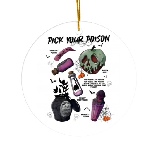 Discover Pick Your Poison Ceramic Ornaments